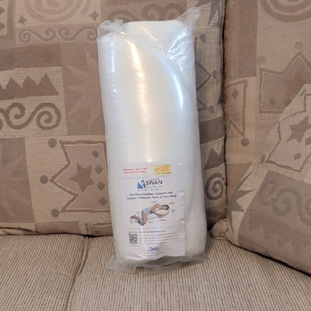 Contour Swan Body Pillow - White Full Body Support - Picture 2 of 3